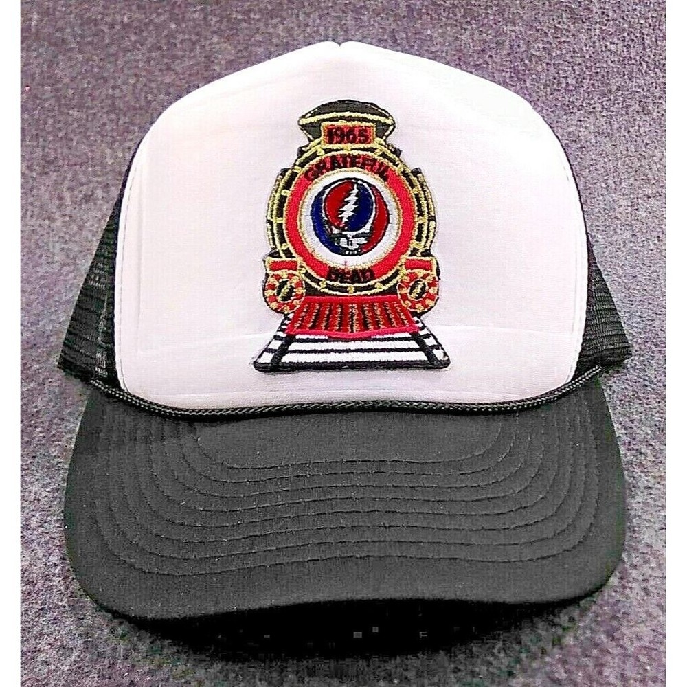 Grateful Dead Embroidered Patch 2 Toned Trucker H… - image 1